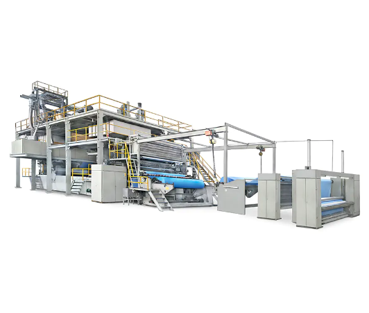 Nonwoven fabricae productio linea: et core engine ex agentibus vestibulum